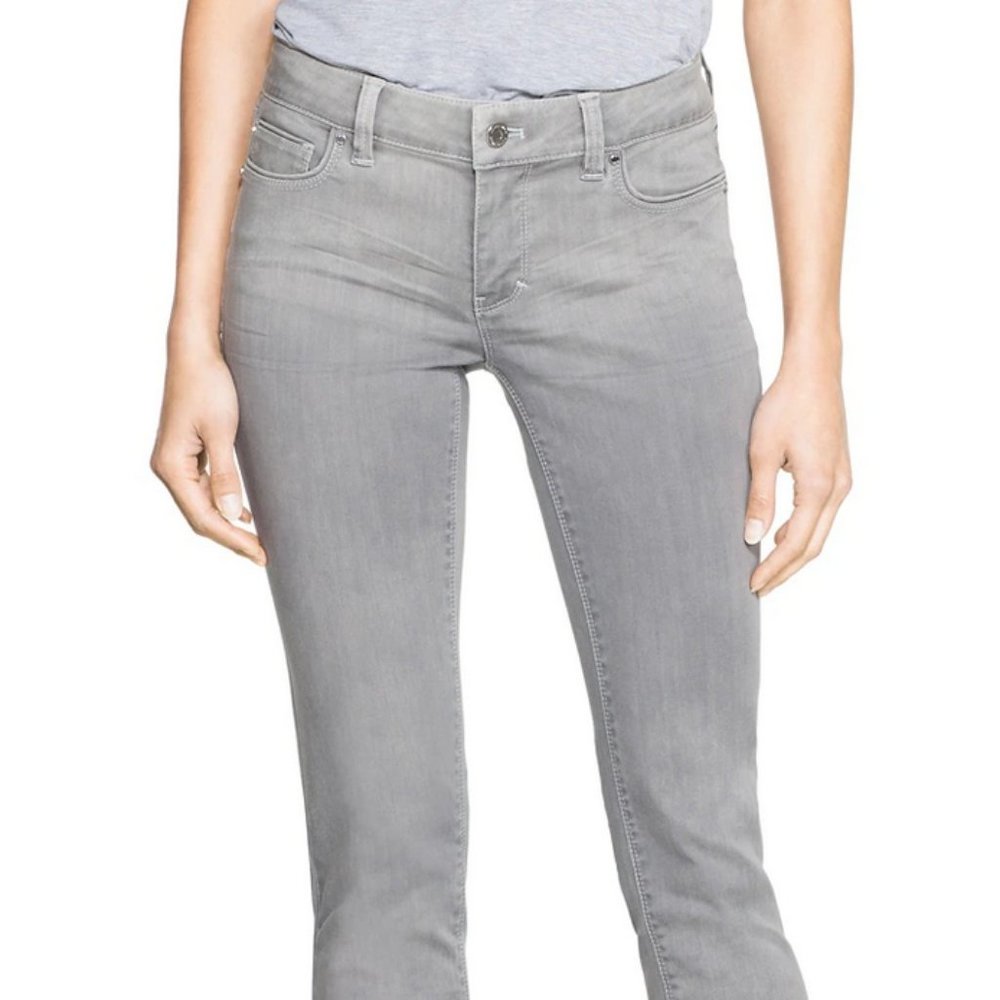****SOLD****Gray slim ankle jeans with metallic detail on packets. Never worn.